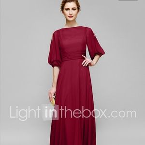 Red formal dress